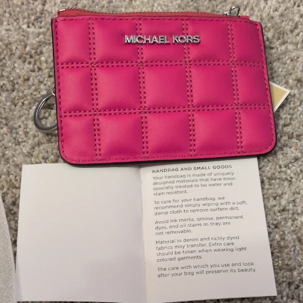 Michael Kors Fuchsia Quilted Wallet - Picture 12 of 12